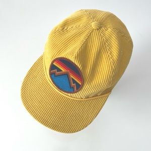 AVIATOR NATION All Seasons Circle Vintage Corduroy Trucker Hat in Gold